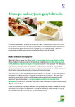 Menu po wakacyjnym grzybobraniu