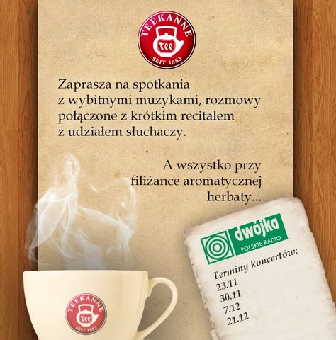 TEEKANNE wzięło udział w wyjątkowym muzycznym projekcie Programu Drugiego Polskiego Radia