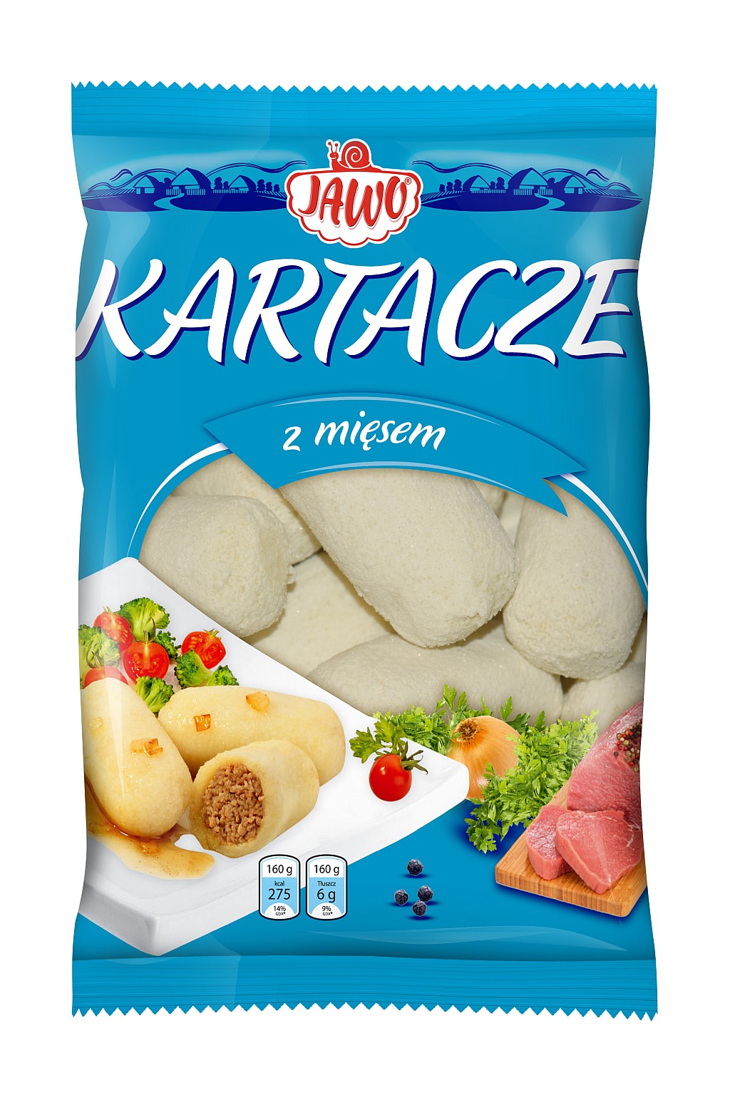 Kartacze z mięsem i okrasą ręcznie i tradycyjnie przygotowane
