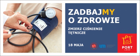Zmierz bezpłatnie ciśnienie w Porcie Łódź Zdrowie, LIFESTYLE - Jakie zagrożenia niesie ze sobą podwyższone ciśnienie tętnicze? W jaki sposób można zapobiegać tej przypadłości? Na te i inne pytania odpowiedzą studenci Uniwersytetu Medycznego, którzy w najbliższą sobotę (18 maja) pojawią się w Porcie Łódź.